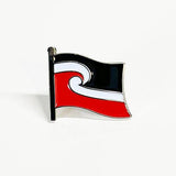 NZ Maori Flag Lapel Badge - Tino Rangatiratanga