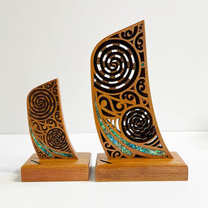 Maori Waka Canoe Stern Leadership Trophy