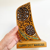 Maori Waka Canoe Stern Leadership Trophy