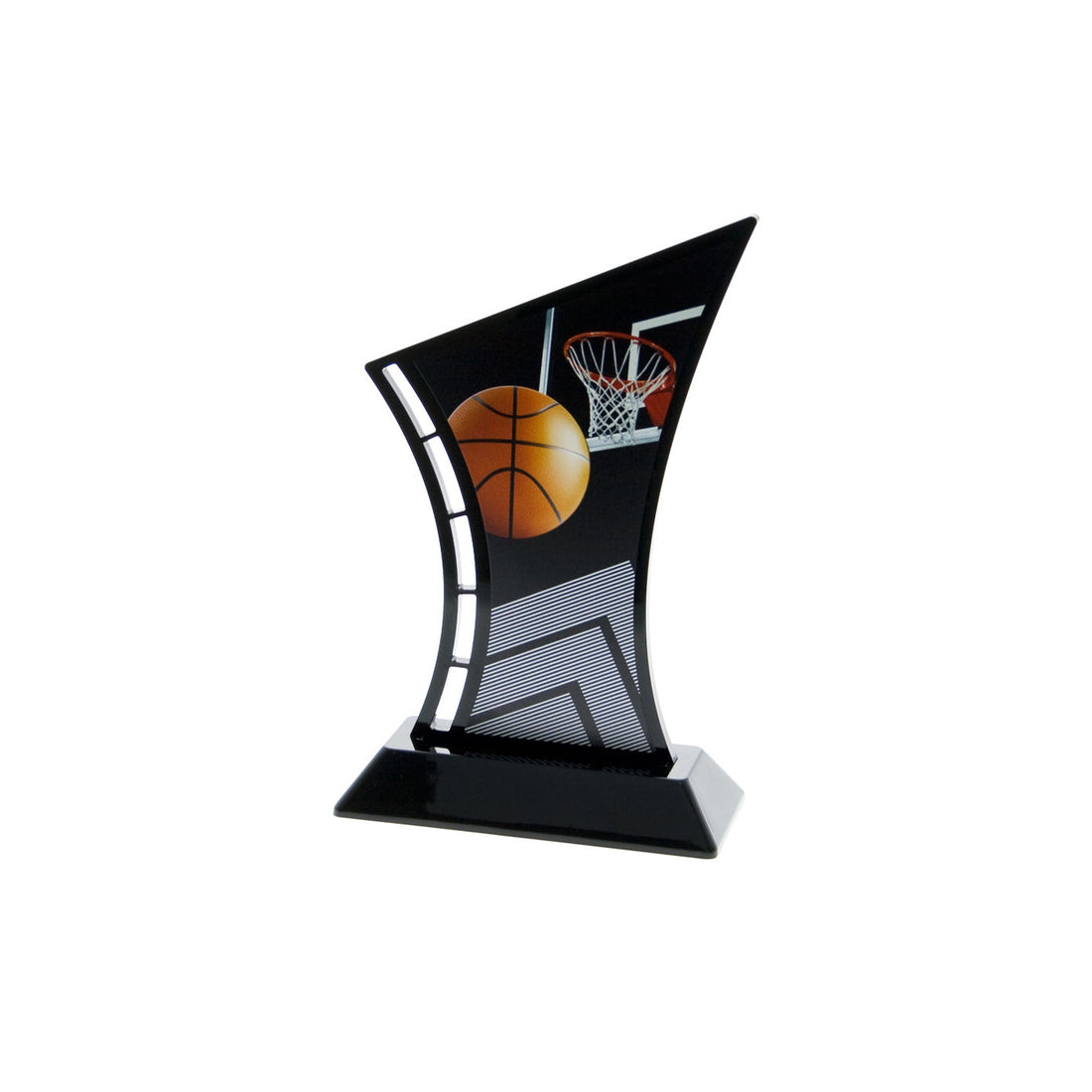 Black Acrylic NZ Basketball Sports Award Trophy
