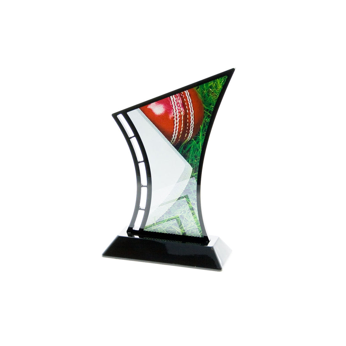 Black Acrylic Cricket Sports Award Trophy