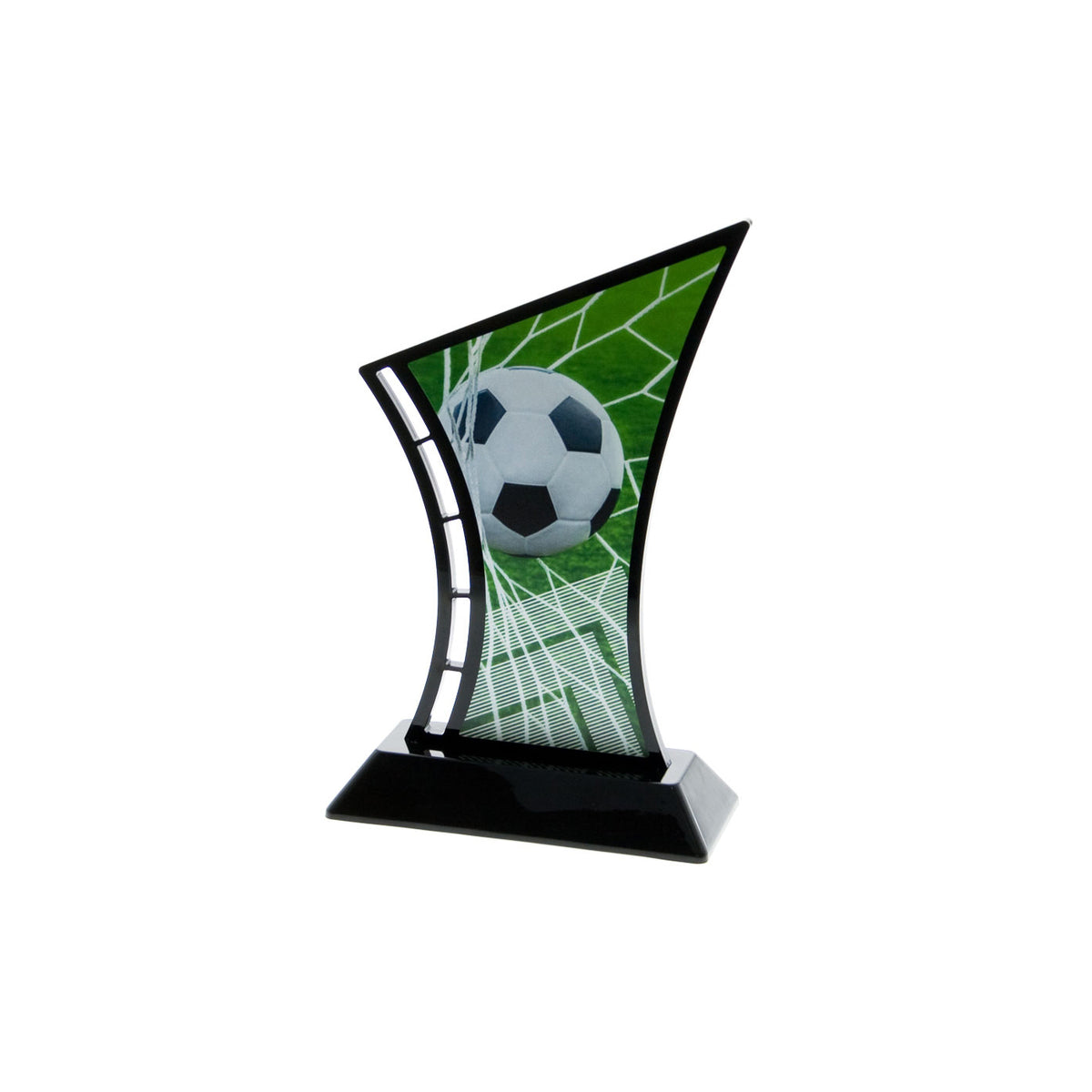 Black Acrylic NZ Soccer Sports Award Trophy
