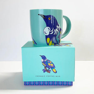Gorgeous NZ Tui Bird Coffee Mug with Pretty Box