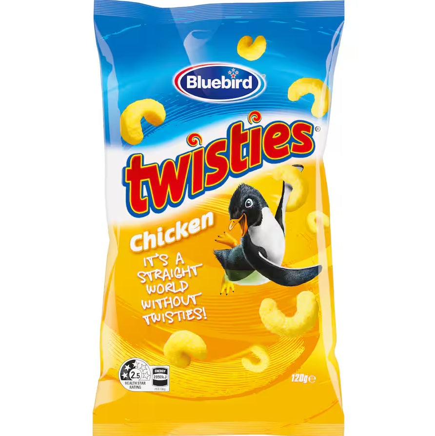 Bluebird Twisties Chicken Flavour - New Kiwi Snack