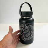 Maori Tattoo Design Insulated Drink Bottle with Handle - ShopNZ