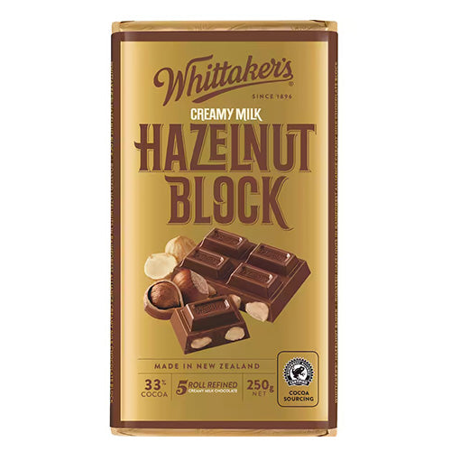 Whittakers Creamy Milk Hazelnut Chocolate