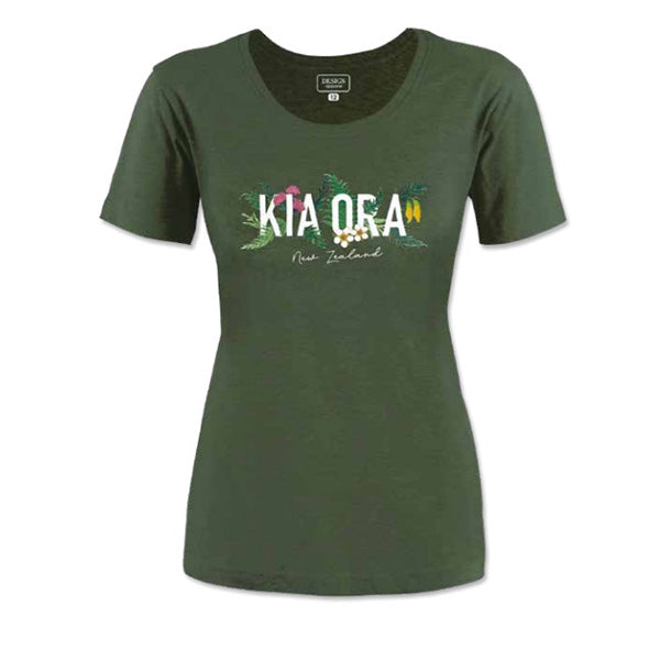 Souvenir NZ Womens Kia Ora Maori T-shirt