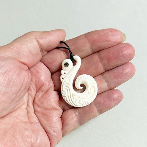 Affordable Maori Bone Manaia Protector Necklace - ShopNZ
