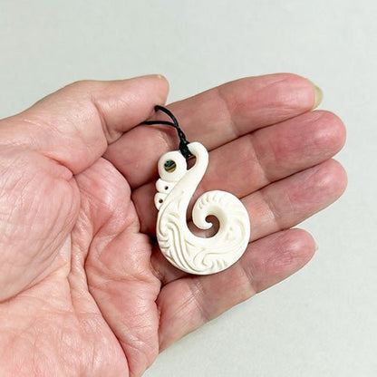 Affordable Maori Bone Manaia Protector Necklace - ShopNZ