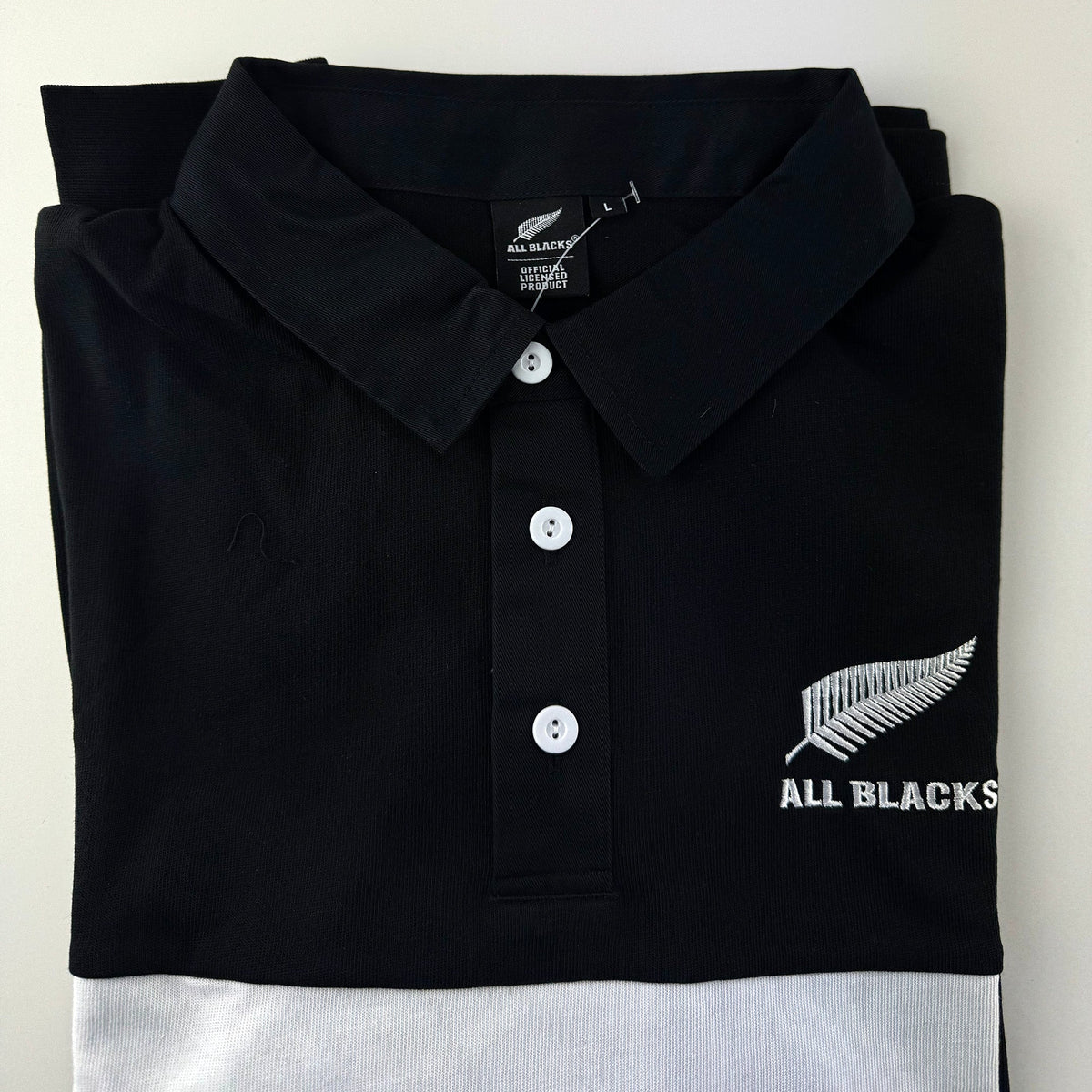 All Blacks Classic Rugby Long Sleeve Polo Shirt - ShopNZ