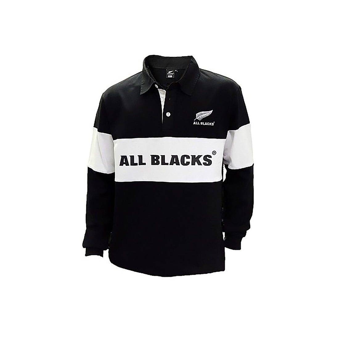 All Blacks Classic Rugby Long Sleeve Polo Shirt - ShopNZ