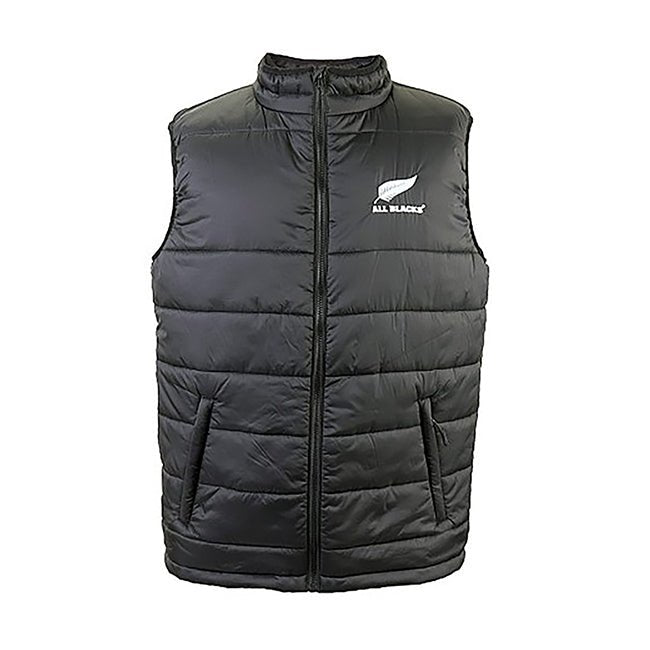 All Blacks Rugby Adult Puffer Vest Gilet sizes Small to 2XL - ShopNZ