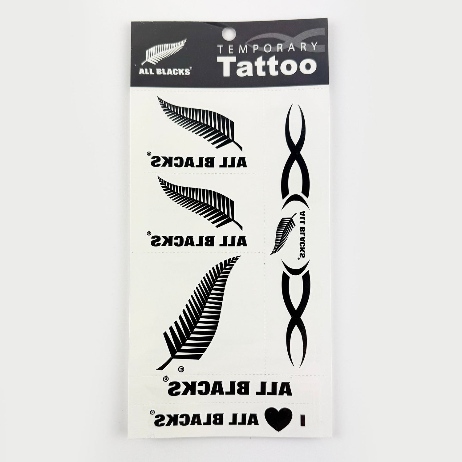All Blacks Rugby Temporary Tattoos - ShopNZ