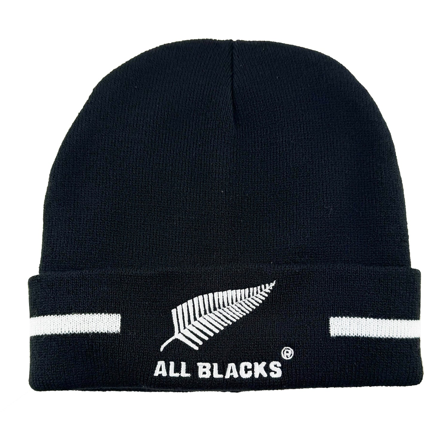 All Blacks Rugby Turn Up Beanie Hat - ShopNZ