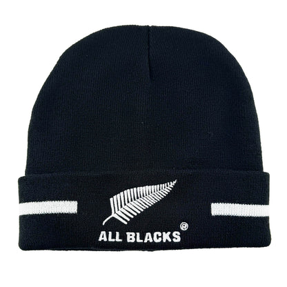 All Blacks Rugby Turn Up Beanie Hat - ShopNZ
