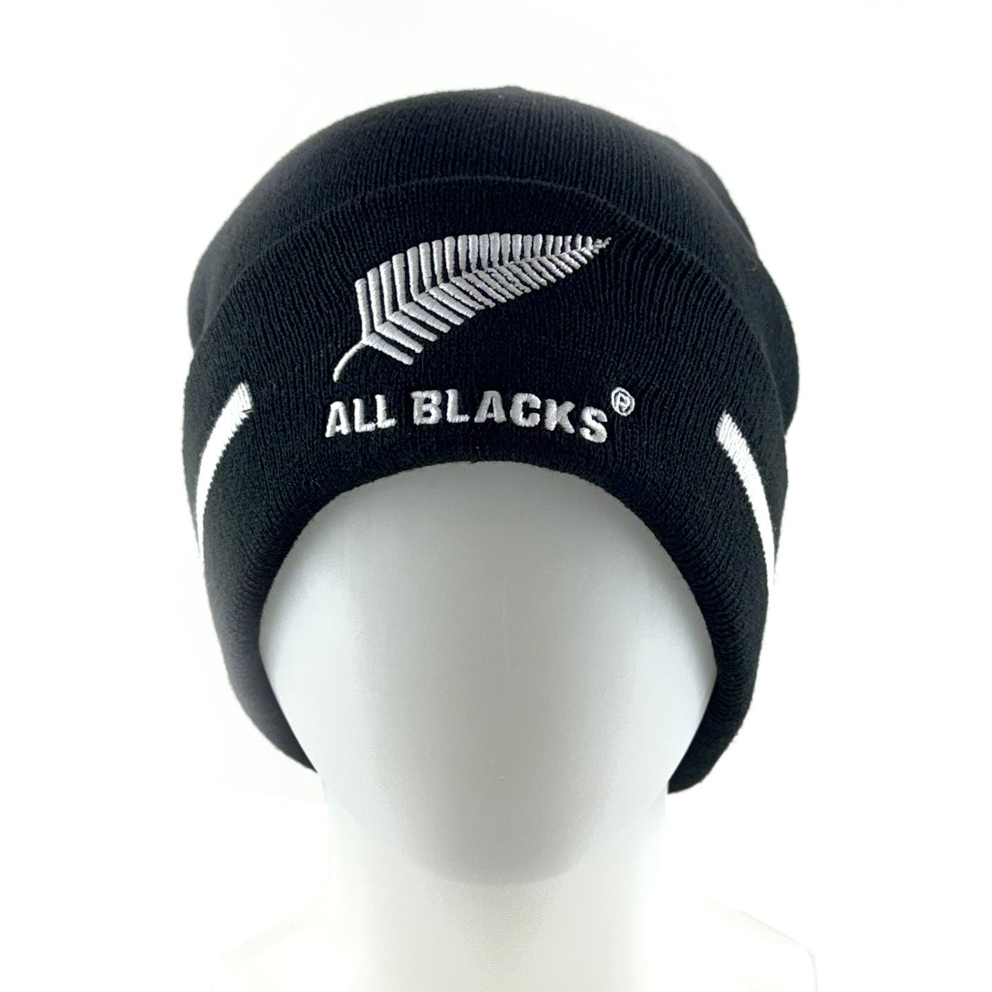 All Blacks Rugby Turn Up Beanie Hat - ShopNZ