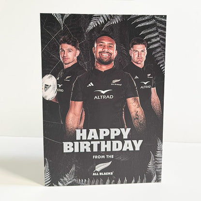 Ardie Savea Happy Birthday Card from the All Blacks Rugby Team - ShopNZ