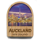 Auckland NZ Bamboo Fridge Magnet - ShopNZ