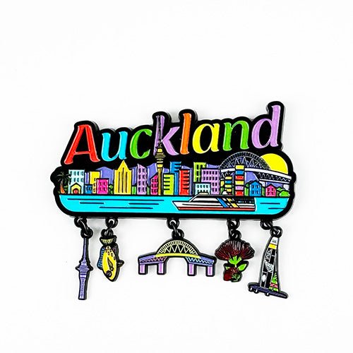 Auckland NZ Fridge Magnet with Charms - ShopNZ