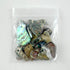 Bag of 20 Polished Paua Pieces with Hole for Cord or Wire - ShopNZ