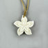 Beautiful Bone Flower Necklace with String Cord - ShopNZ