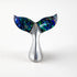 Beautiful Chrome and Paua Whale Tail Ornament - ShopNZ