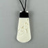Beautiful Maori Bone Toki Necklace with Koru - ShopNZ