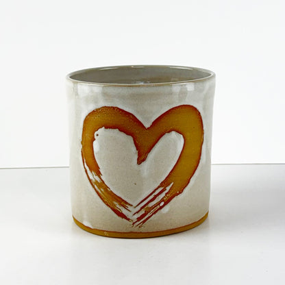 Beautiful NZ Handmade Plant Pot with Heart - ShopNZ