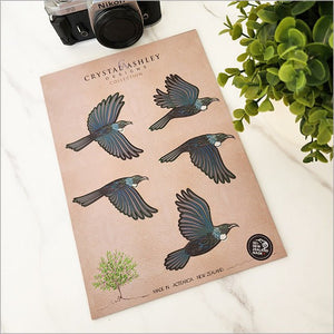 Beautiful NZ Tui Birds Pop Out Wall Art - ShopNZ