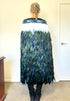 Beautiful Paua Blue Māori Korowai Full Length Cloak - ShopNZ