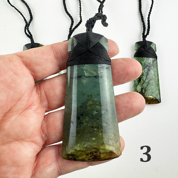 Beautiful Putiputi Pounamu Maori Toki Necklaces - Rare and Very Limited Quantity - ShopNZ