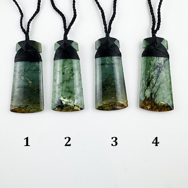 Beautiful Putiputi Pounamu Maori Toki Necklaces - Rare and Very Limited Quantity - ShopNZ