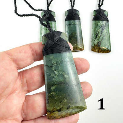Beautiful Putiputi Pounamu Maori Toki Necklaces - Rare and Very Limited Quantity - ShopNZ