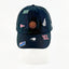 Black Souvenir NZ Cap with Embroidered Icons