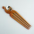 Bone and Wood Maori Fish Hook Heru Hair Comb - ShopNZ