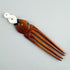 Bone and Wood Maori Heru Comb with Pikorua - ShopNZ