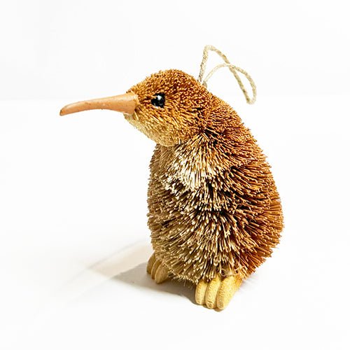 Brush Hanging Kiwi Bird Xmas Ornament - ShopNZ