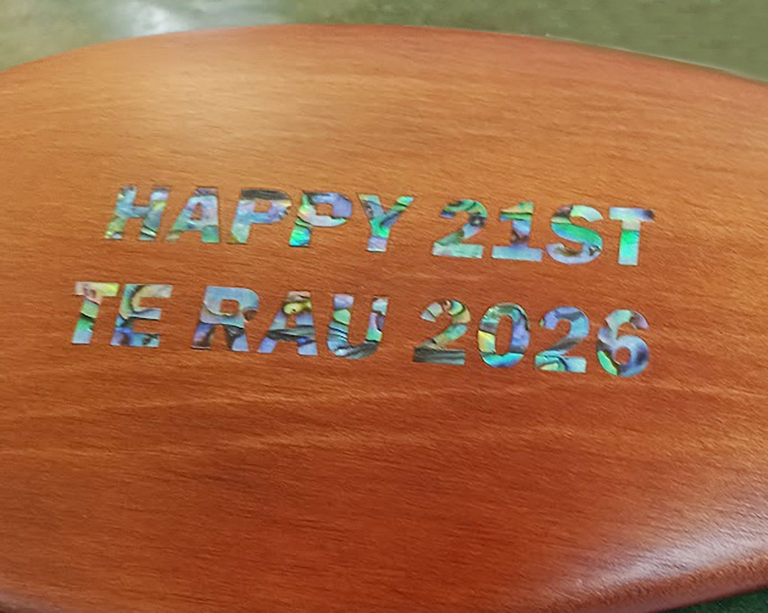 Carved Māori 21st Birthday Patu Inlaid With Paua Shell - ShopNZ