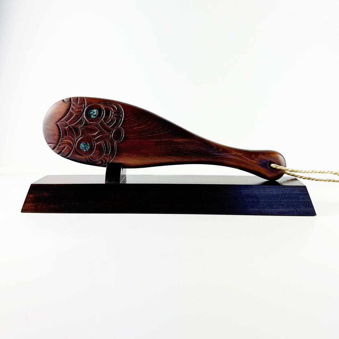 Carved Maori Patu on Stand - ShopNZ