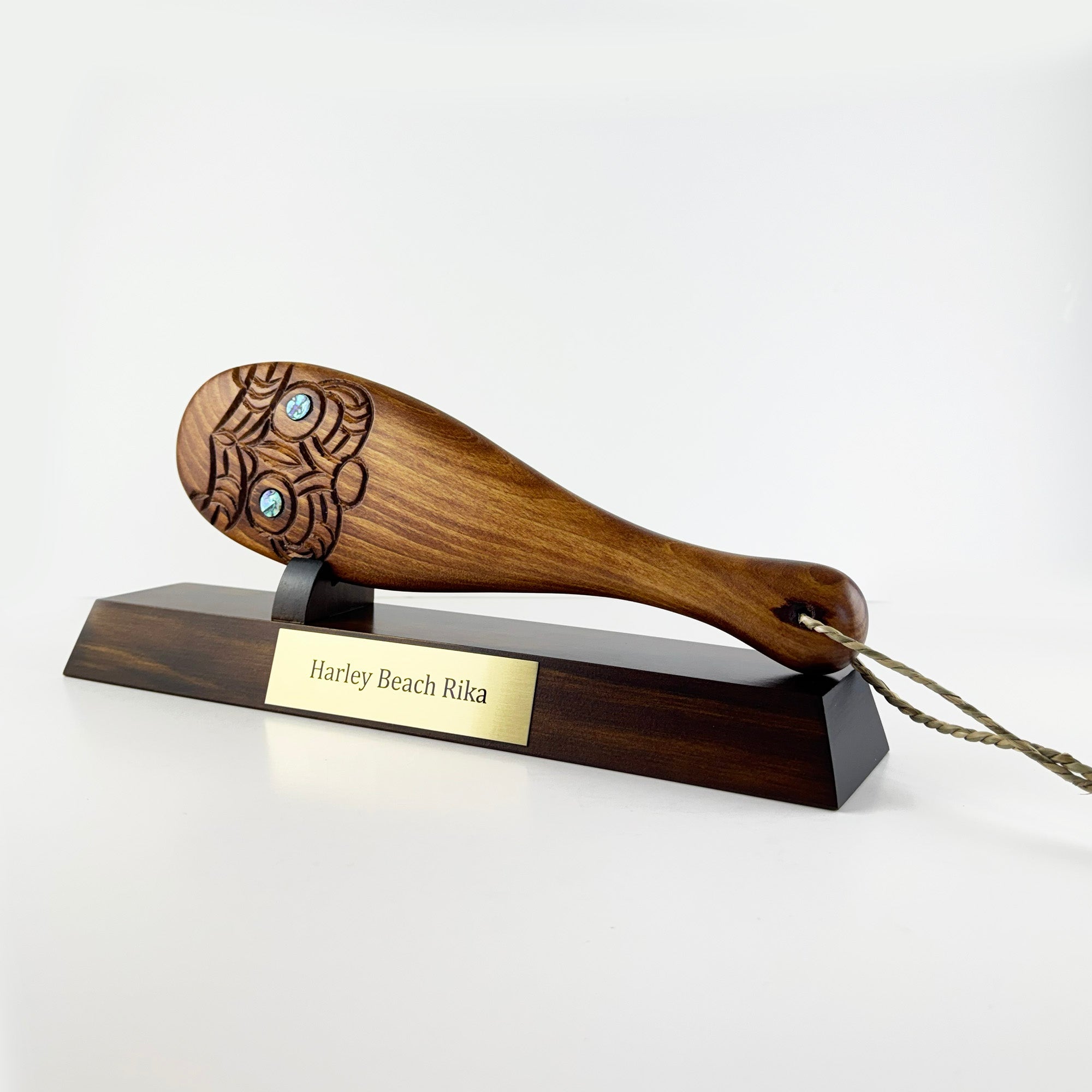 Carved Maori Patu on Stand - ShopNZ