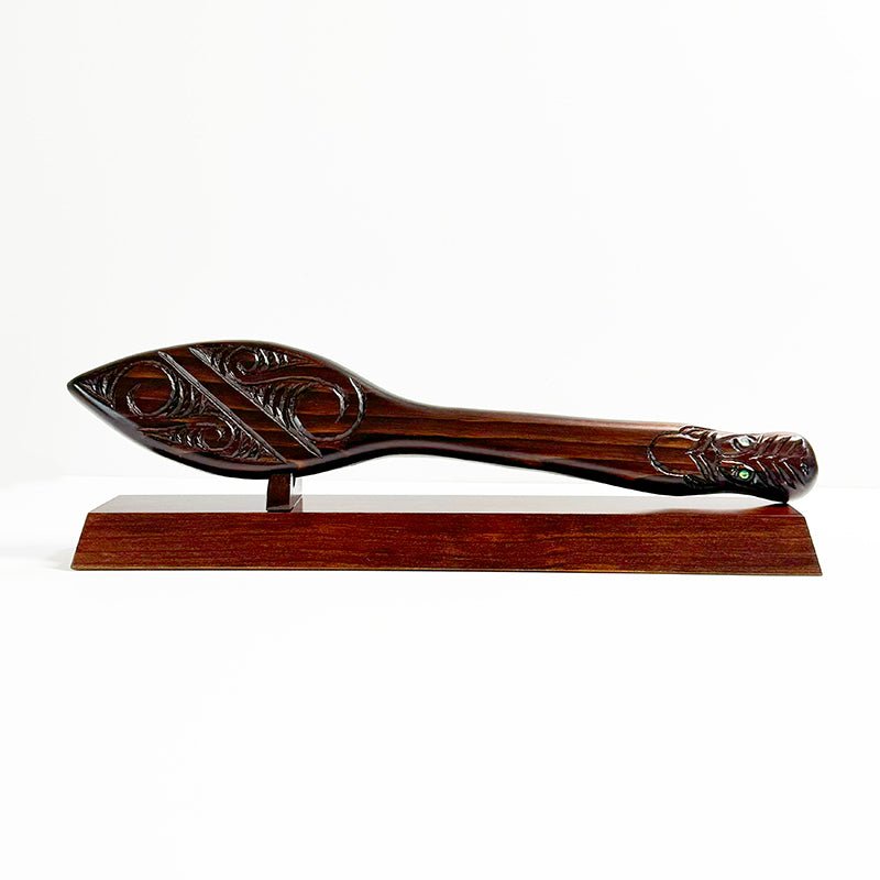 Carved Maori Waka Hoe Paddle - ShopNZ