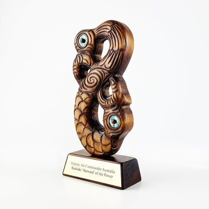 Carved Wooden Maori Manaia Trophy - ShopNZ