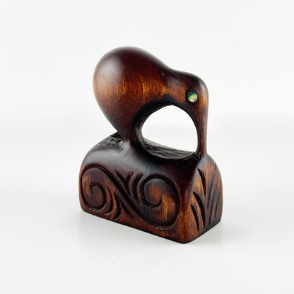 Carved Wooden Young Kiwi Bird - Made in Rotorua NZ - ShopNZ