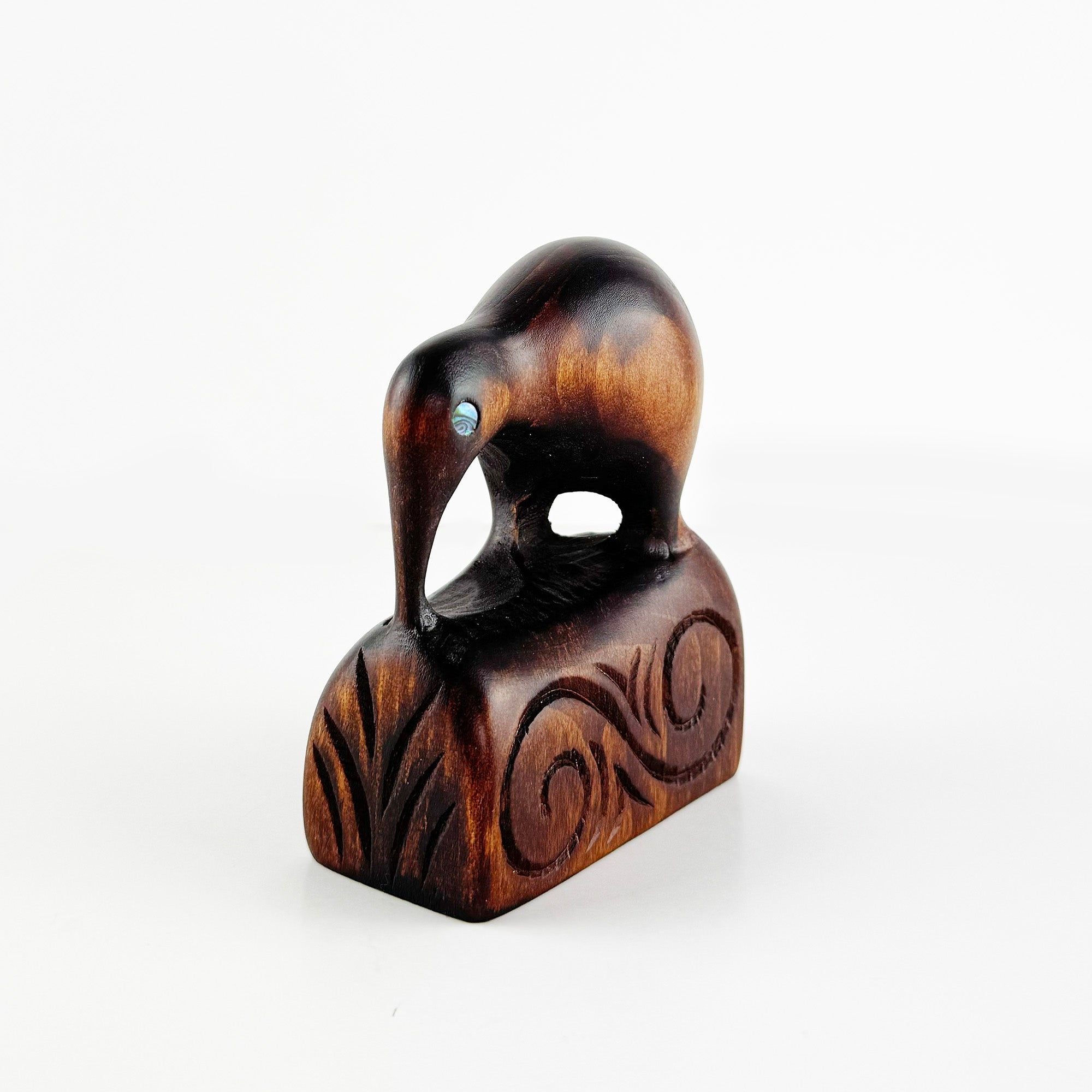Carved Wooden Young Kiwi Bird - Made in Rotorua NZ - ShopNZ