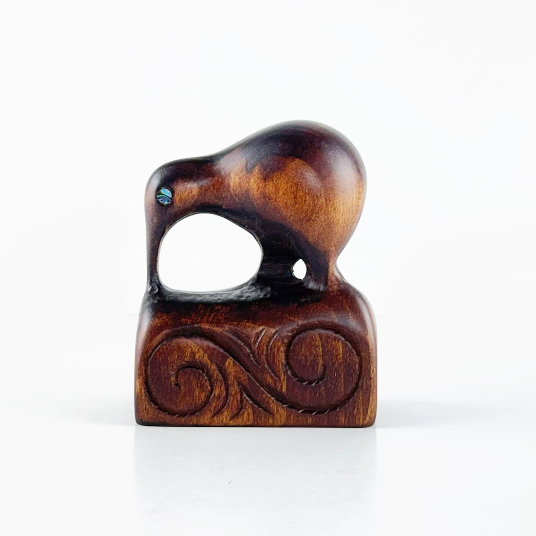 Carved Wooden Young Kiwi Bird - Made in Rotorua NZ - ShopNZ