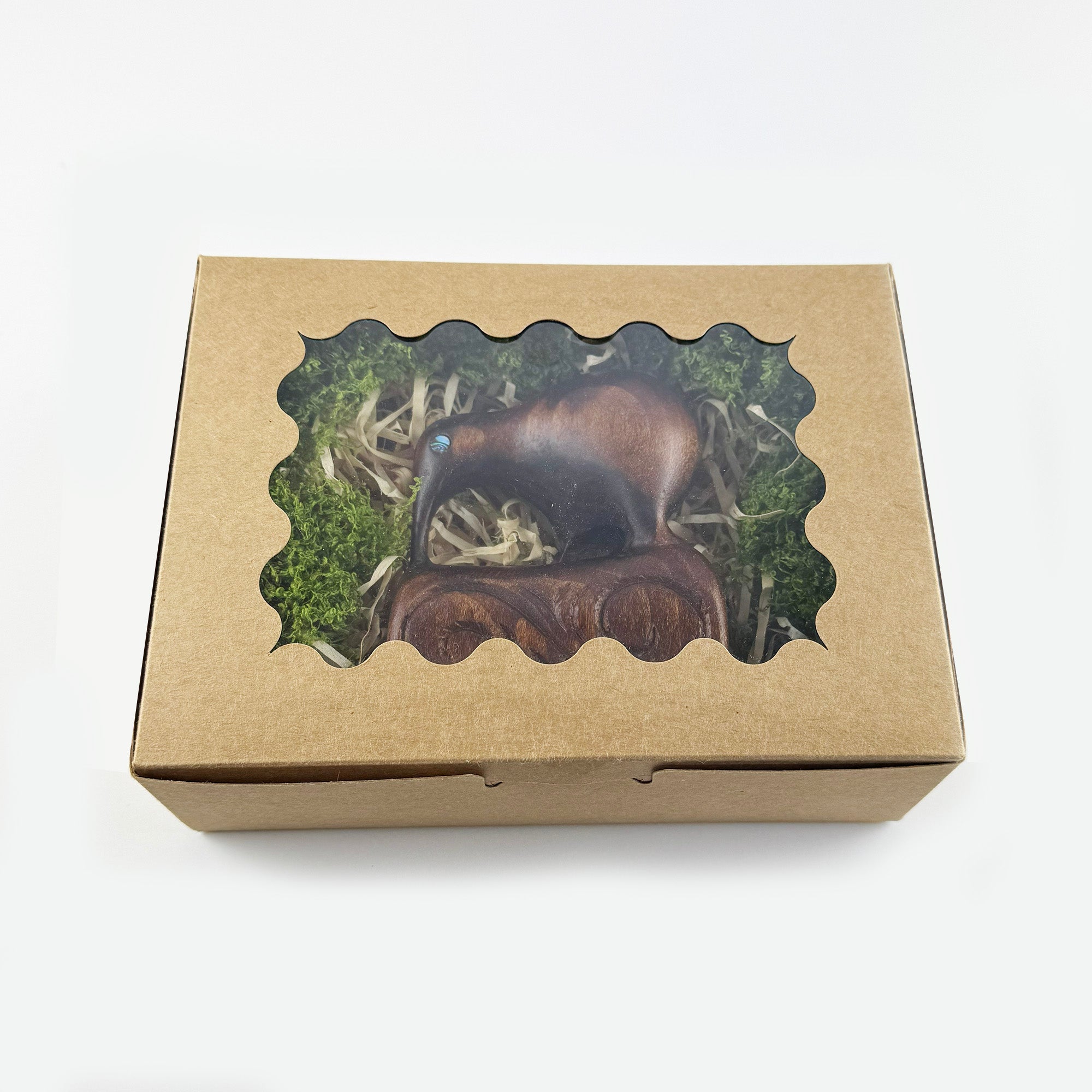 Carved Wooden Young Kiwi Bird - Made in Rotorua NZ - ShopNZ