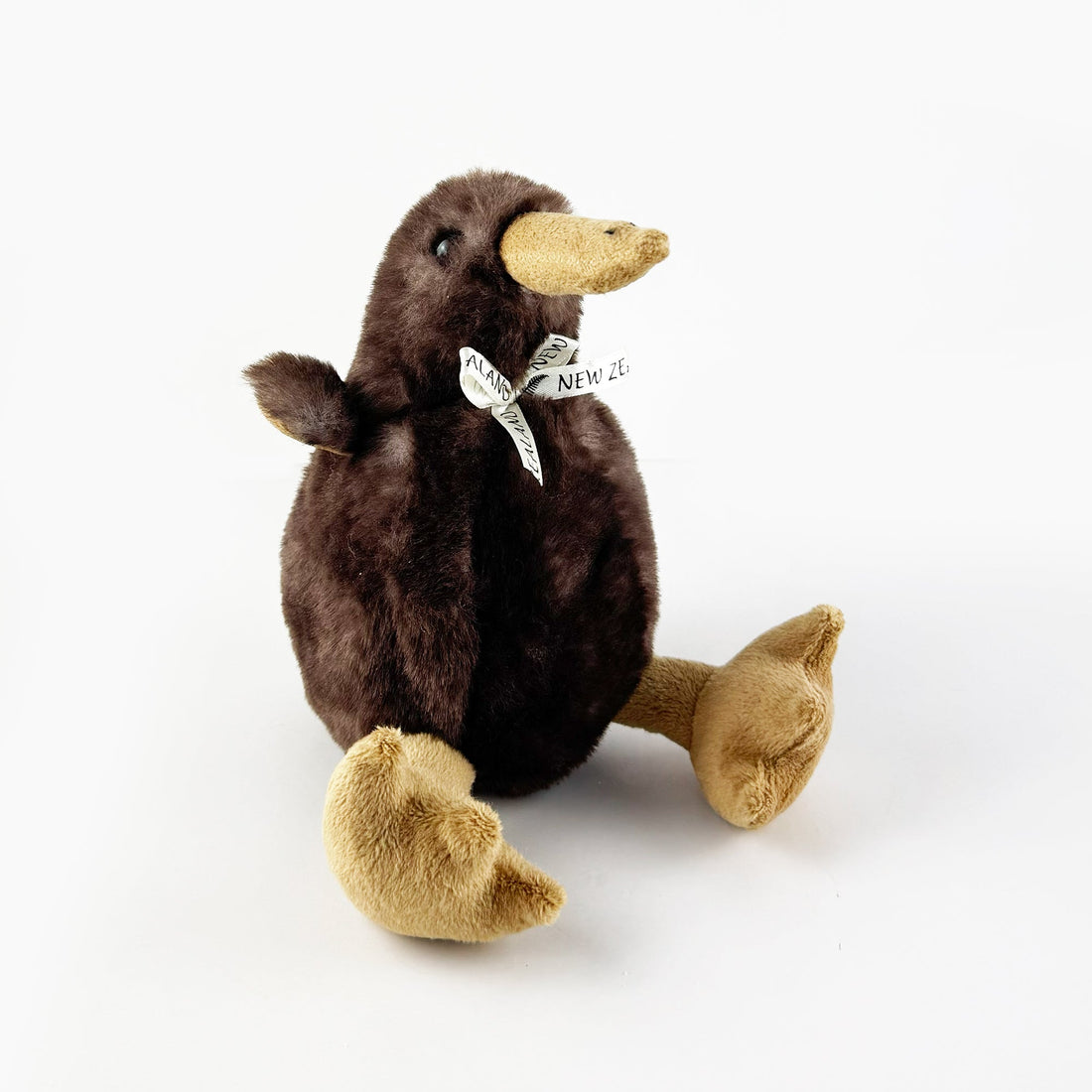 Chocolate Brown Plush Kiwi Bird Toy - ShopNZ