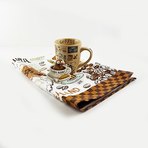 Coffee Kiwi Tea Towel - Fabulous NZ Souvenir - ShopNZ