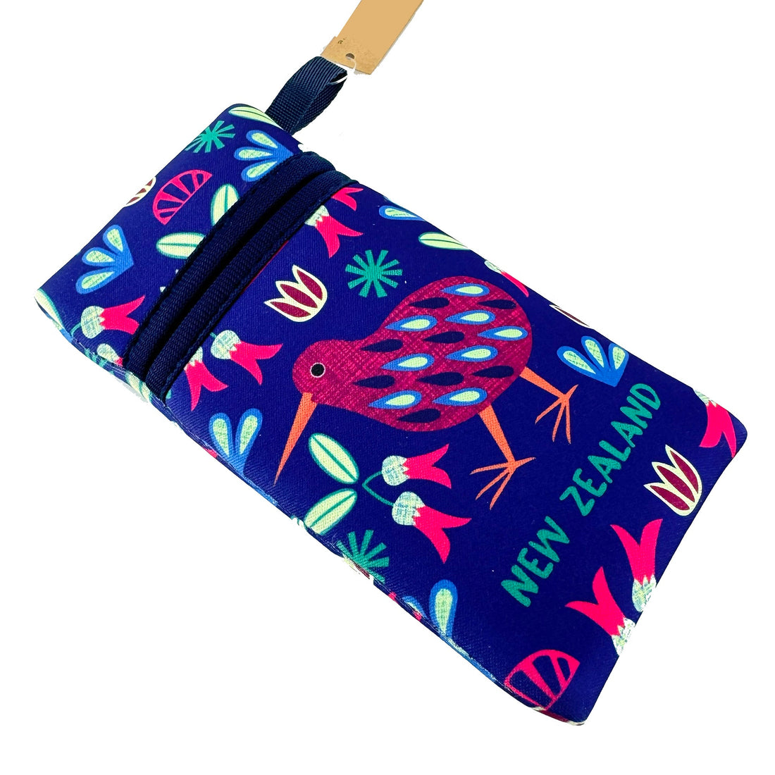 Colourful Neoprene NZ Kiwi Bird Glasses Case - ShopNZ