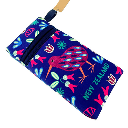 Colourful Neoprene NZ Kiwi Bird Glasses Case - ShopNZ